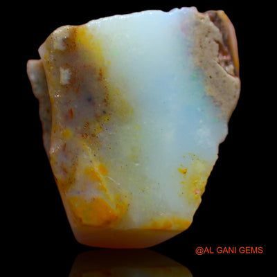 7.65 Cts Natural Australian Fire Opal Loose Gemstone Fancy Rough 13x13x7 mm RA-92