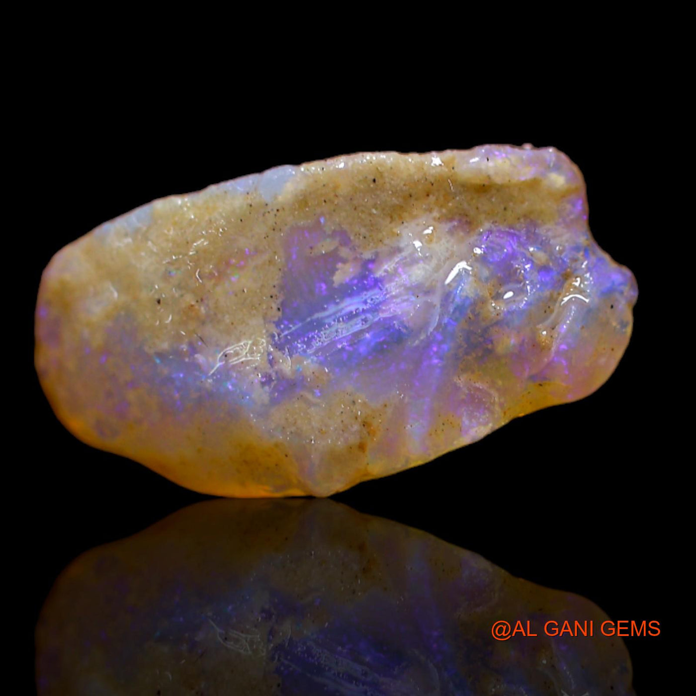 2.45 Cts Natural Australian Fire Opal Loose Gemstone Fancy Rough 17x9x2 mm RA-936