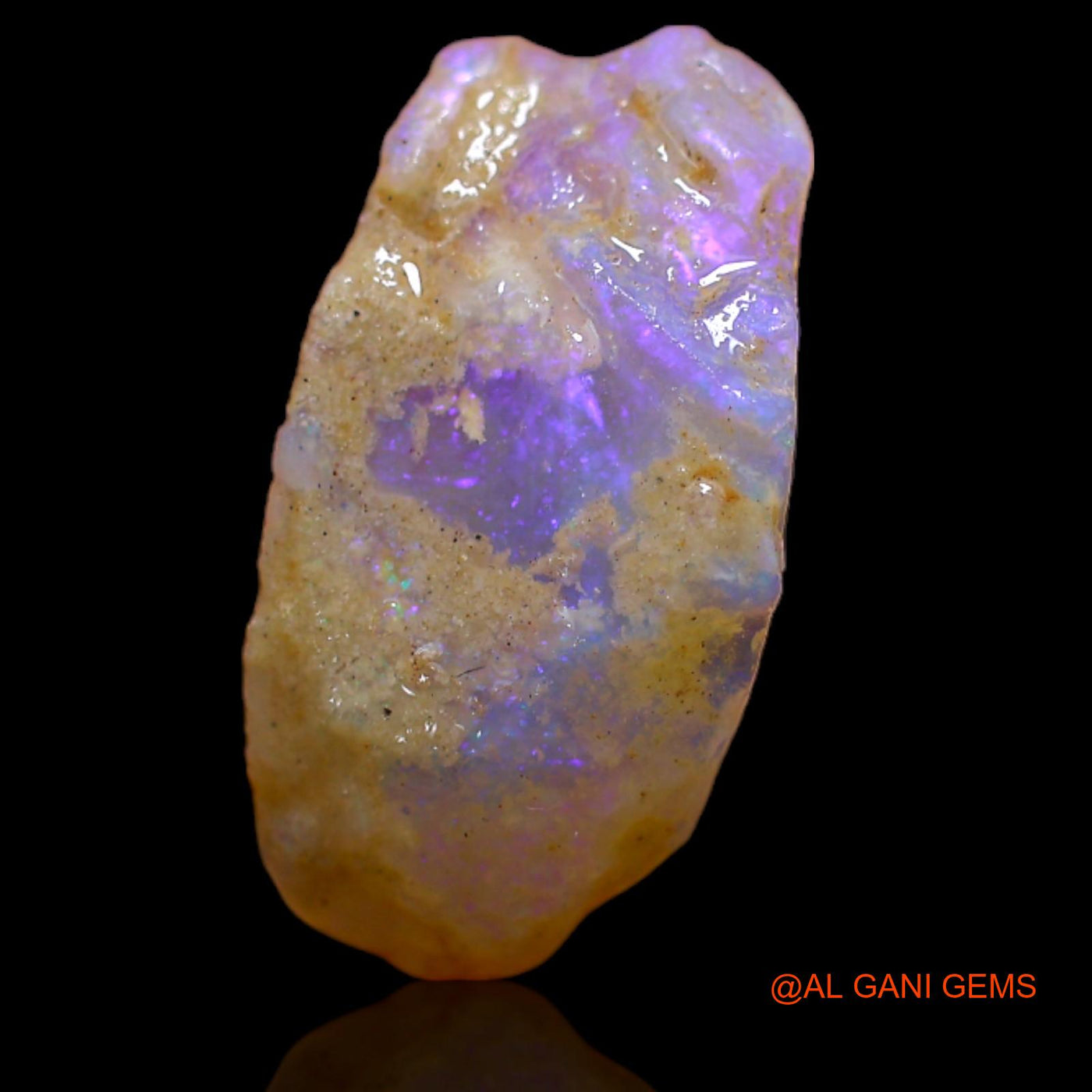 2.45 Cts Natural Australian Fire Opal Loose Gemstone Fancy Rough 17x9x2 mm RA-936