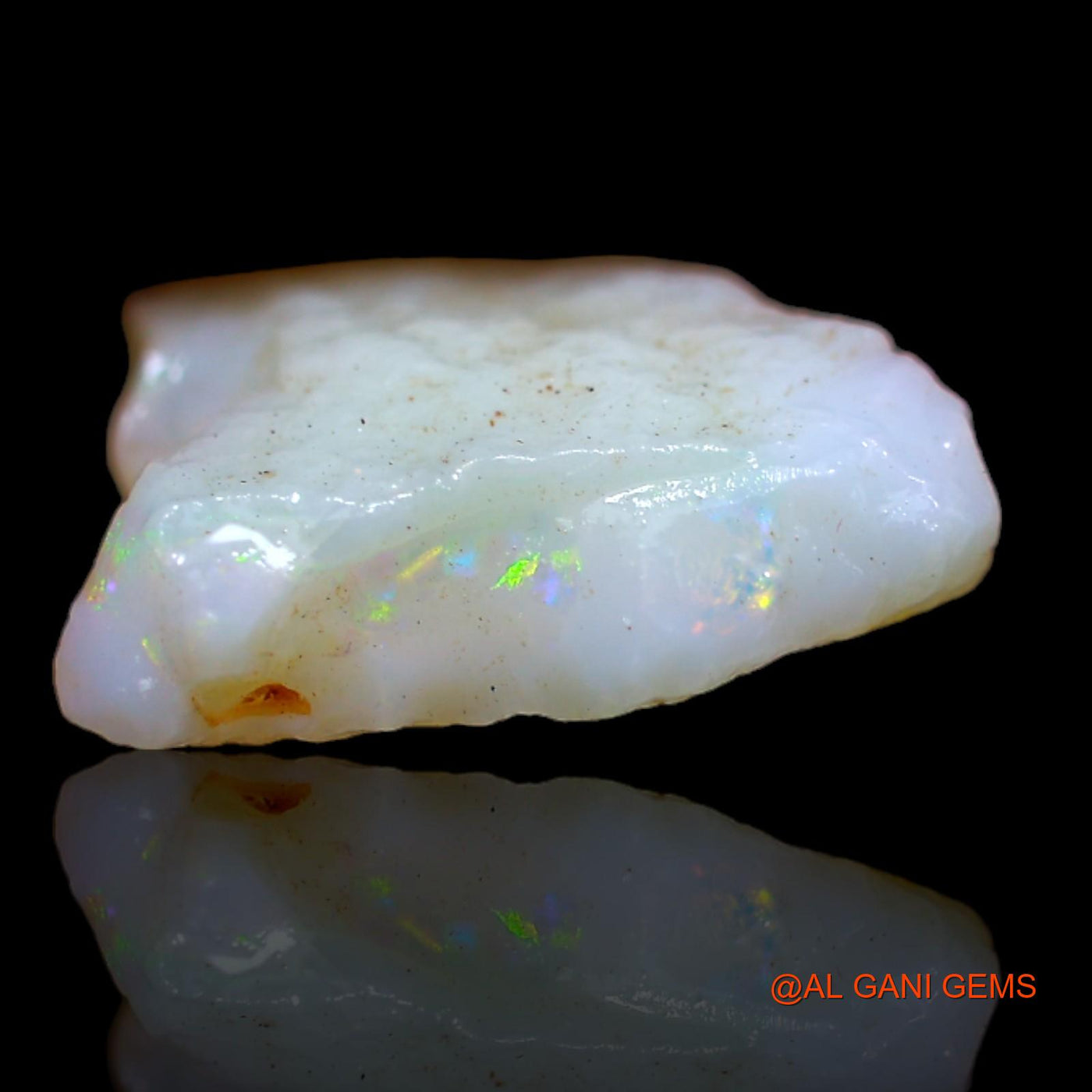 Natural Fire Opal Gemstone 4.90 Cts Loose Fancy Rough From Australia 14x13x5 mm RA-937