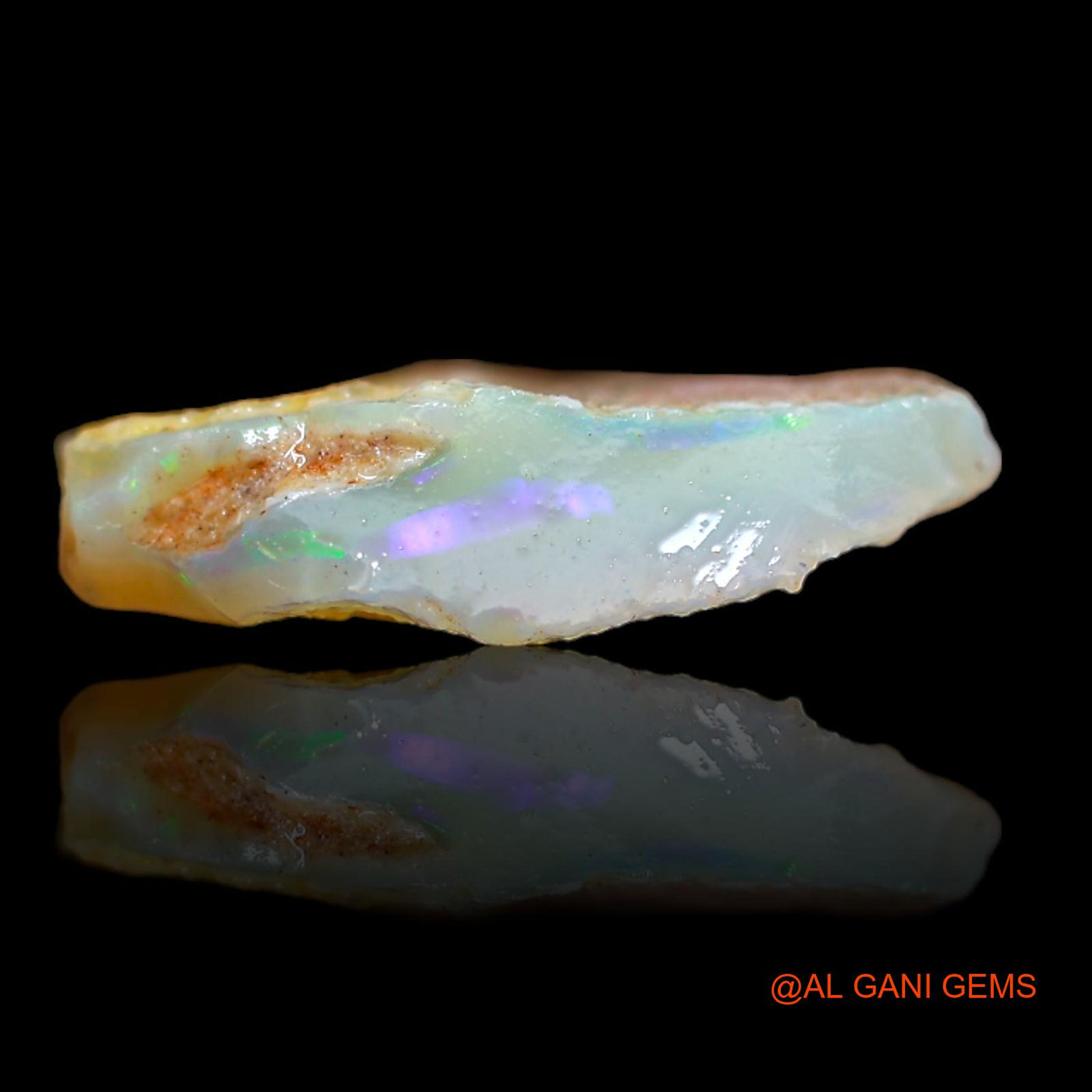 5.60 Cts Natural Australian Fire Opal Fancy Rough Loose Gemstone For Jewelry 16x15x4 mm RA-940