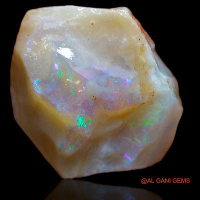 6.55 Cts Natural Australian Fire Opal Loose Gemstone Fancy Rough 13x13x6 mm RA-943