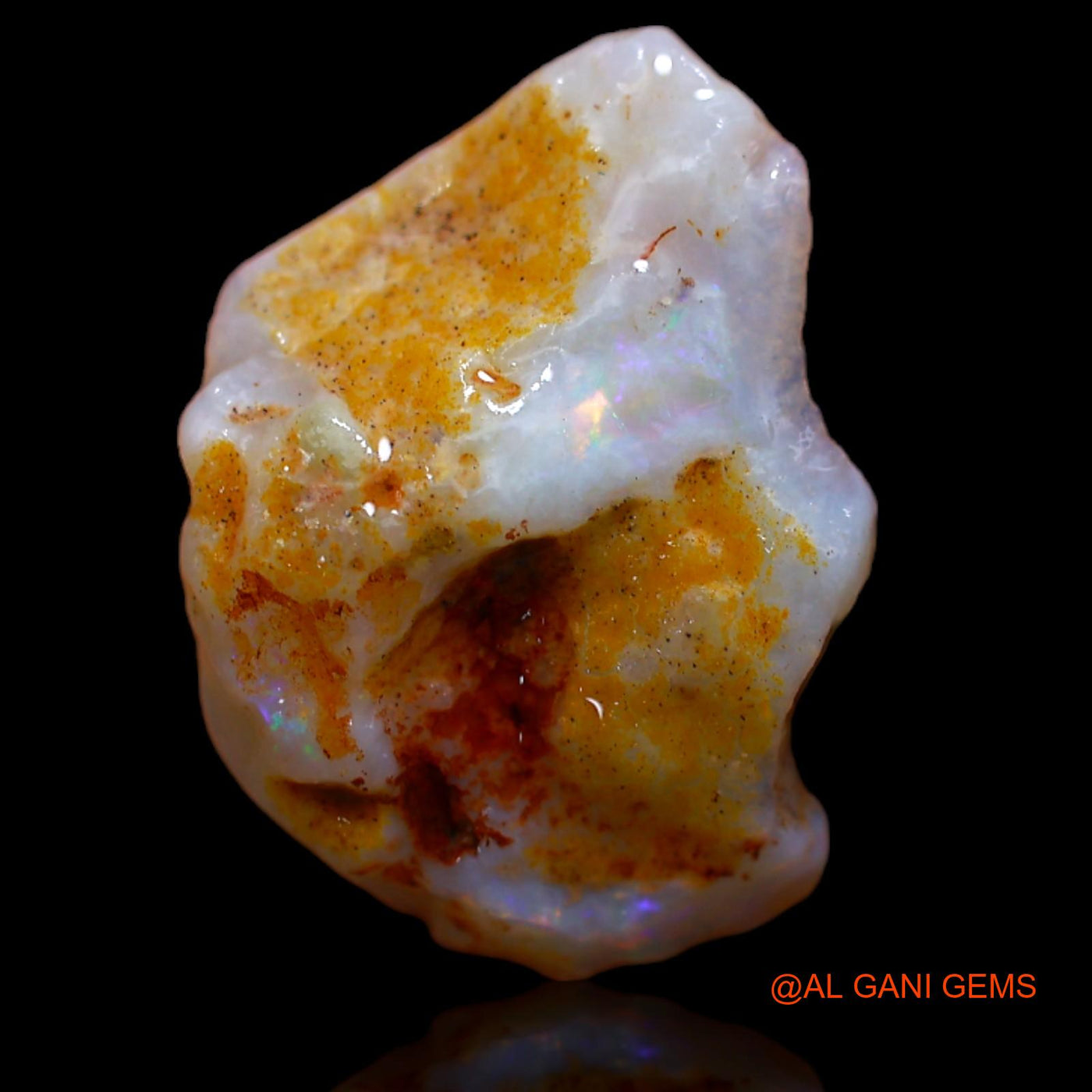 8.00 Cts Unheated Australian Fire Opal Loose Gemstone Fancy Rough Natural 18x13x7 mm RA-950