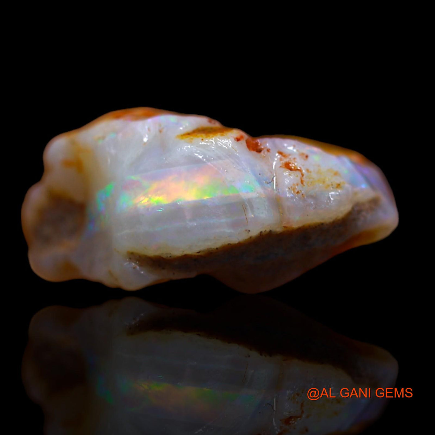 8.00 Cts Unheated Australian Fire Opal Loose Gemstone Fancy Rough Natural 18x13x7 mm RA-950