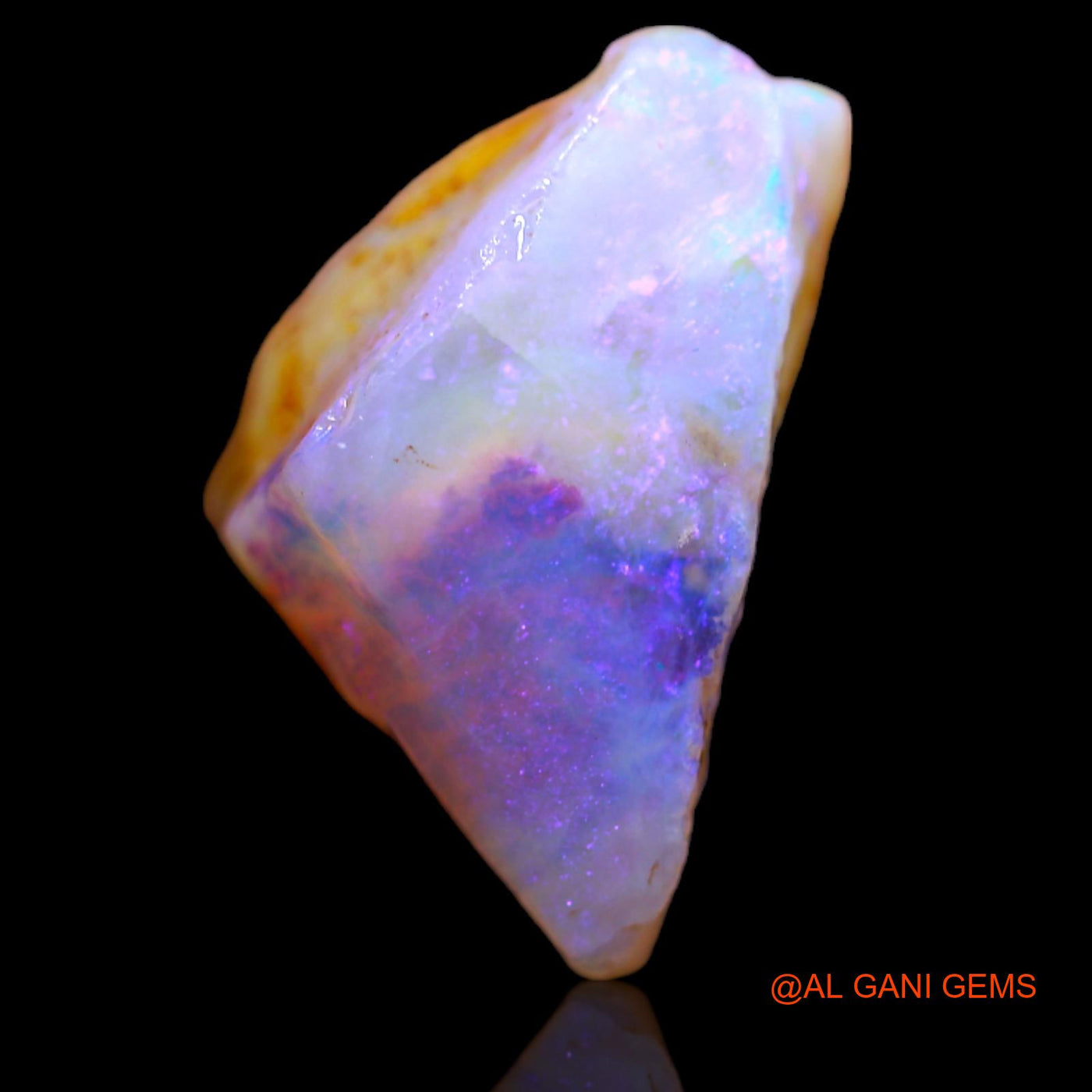 5.45 Cts Natural Australian Fire Opal Loose Gemstone Fancy Rough 15x9x7 mm RA-956