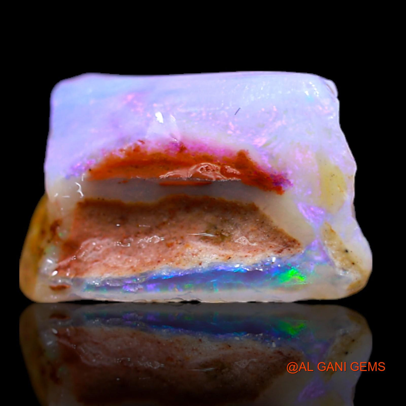 5.45 Cts Natural Australian Fire Opal Loose Gemstone Fancy Rough 15x9x7 mm RA-956