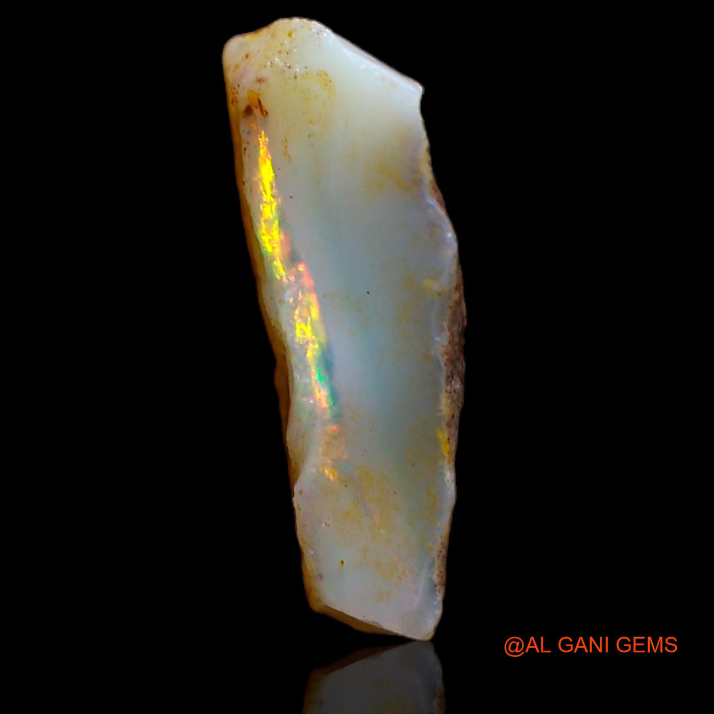 3.60 Cts Natural Australian Fire Opal Loose Gemstone Fancy Rough 16x10x4 mm RA-957