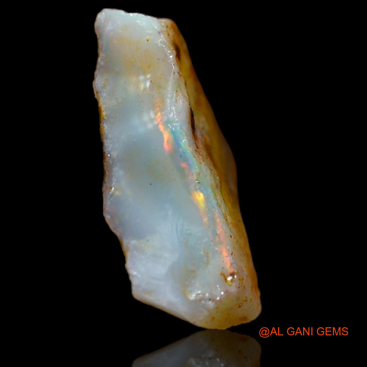 3.60 Cts Natural Australian Fire Opal Loose Gemstone Fancy Rough 16x10x4 mm RA-957