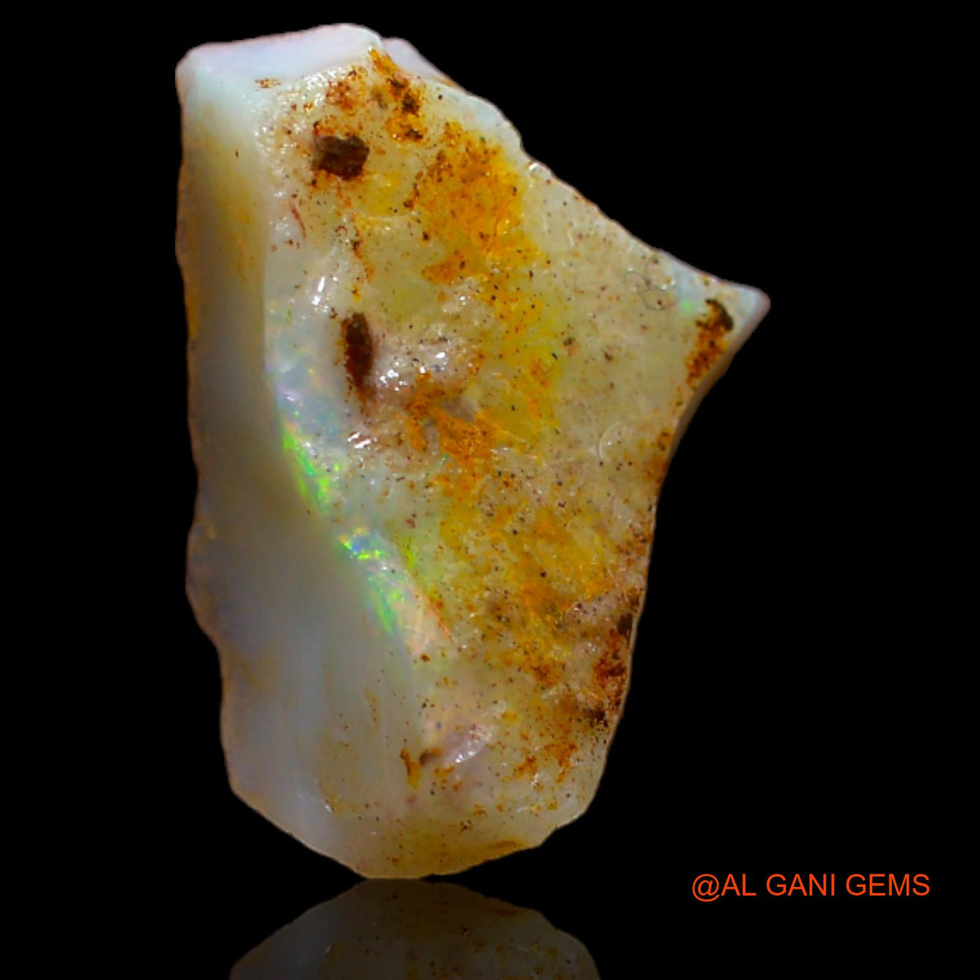 3.60 Cts Natural Australian Fire Opal Loose Gemstone Fancy Rough 16x10x4 mm RA-957