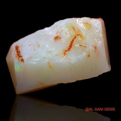 7.75 Cts Natural Australian Fire Opal Loose Gemstone Fancy Rough 16x10x6 mm RA-967