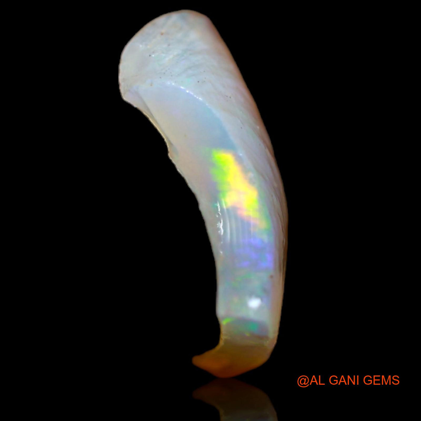 Natural Fire Opal Gemstone 5.35 Cts Loose Fancy Rough From Australia 16x13x4 mm RA-968