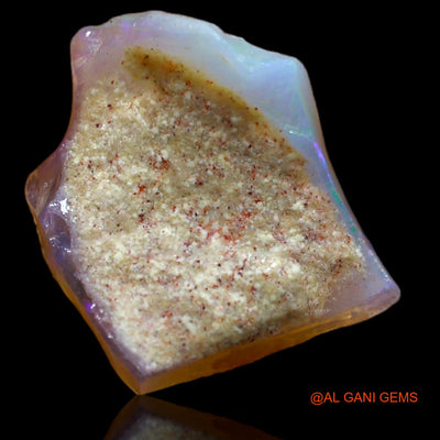 Natural Fire Opal Gemstone 5.35 Cts Loose Fancy Rough From Australia 16x13x4 mm RA-968