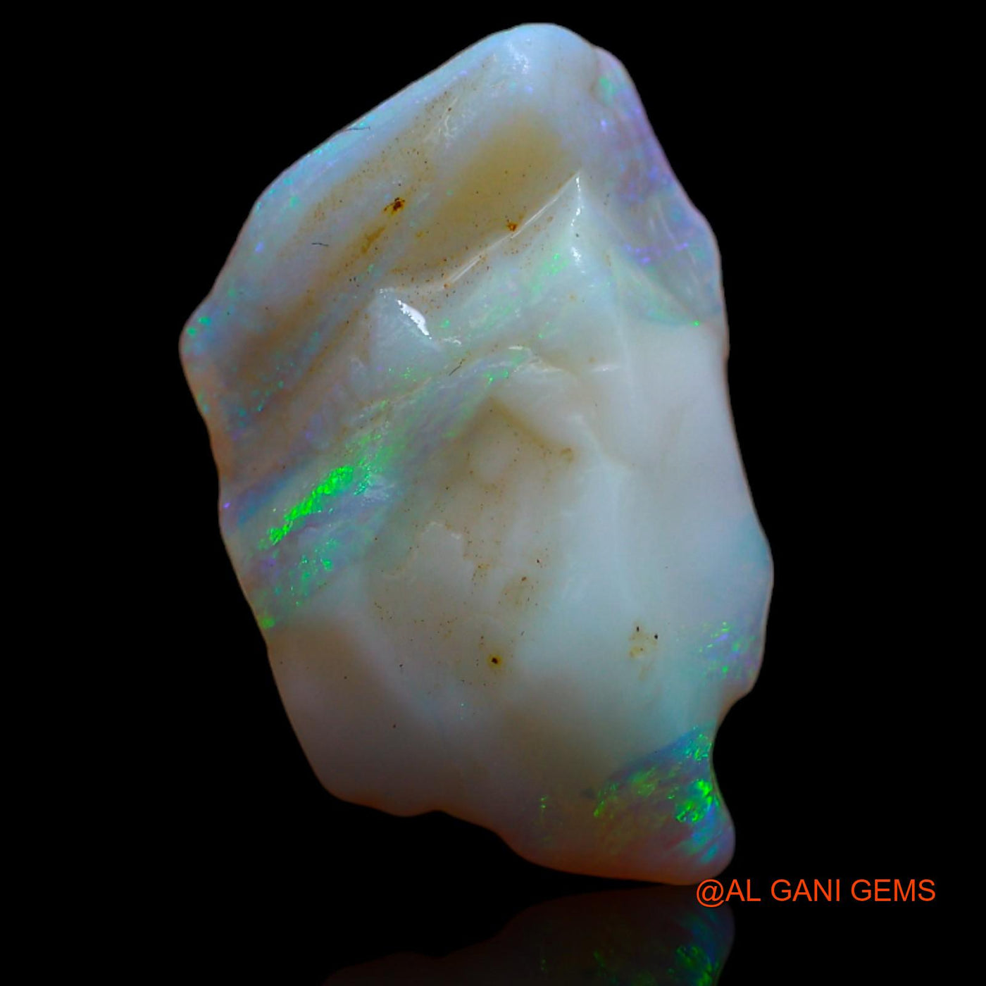 Natural Fire Opal Gemstone 5.60 Cts Loose Fancy Rough From Australia 20x12x4 mm RA-969