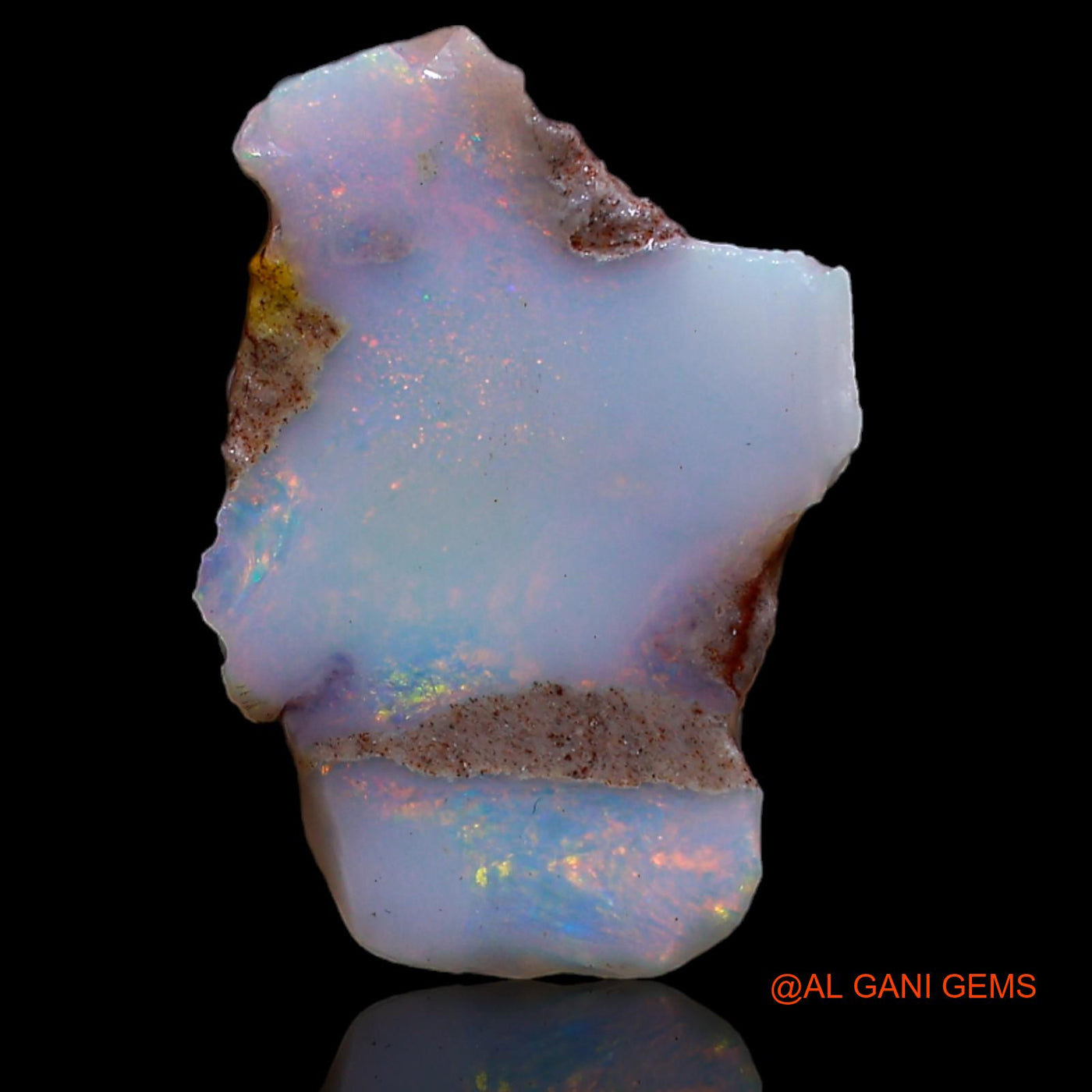 4.80 Cts Natural Australian Fire Opal Loose Gemstone Fancy Rough 16x11x6 mm RA-96