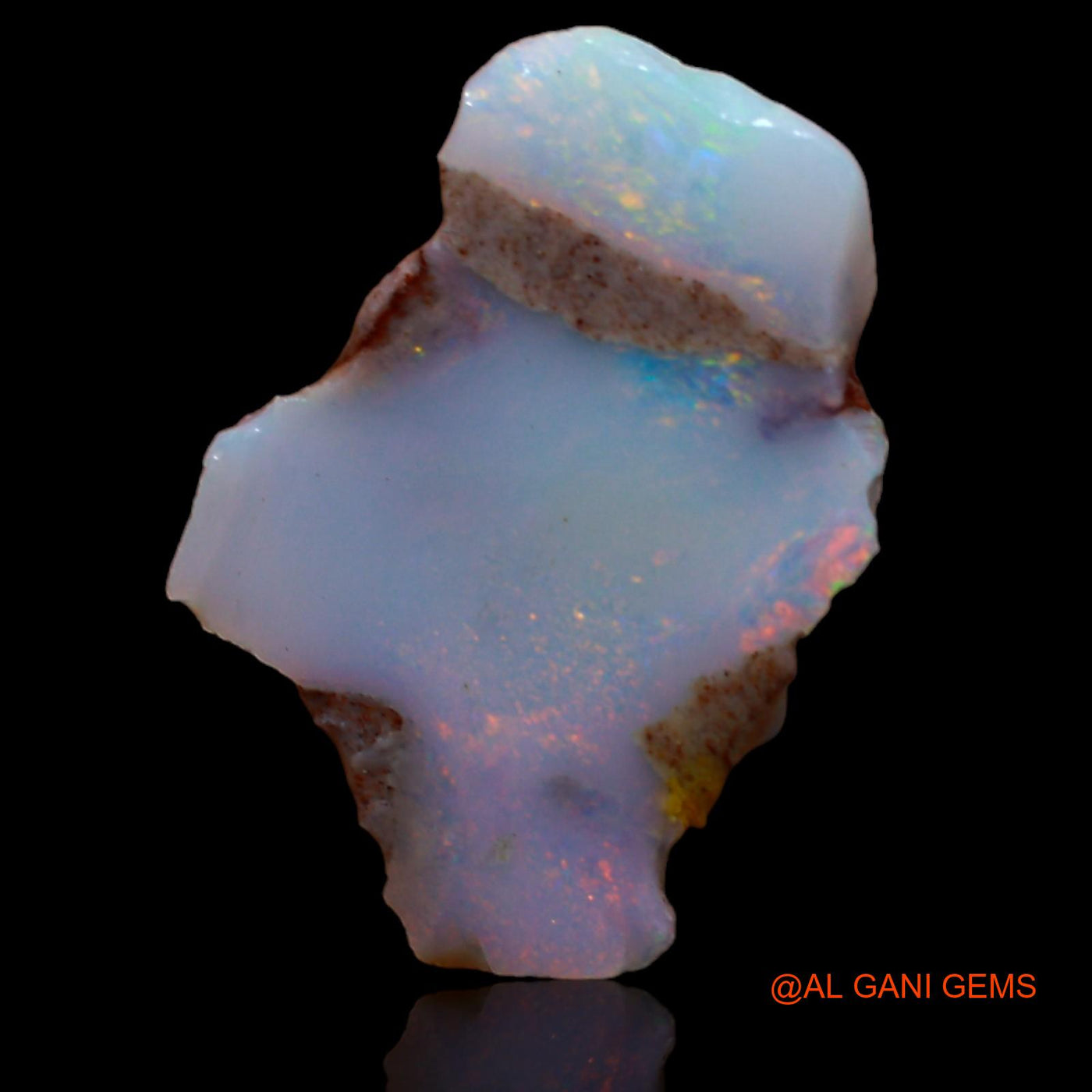 4.80 Cts Natural Australian Fire Opal Loose Gemstone Fancy Rough 16x11x6 mm RA-96
