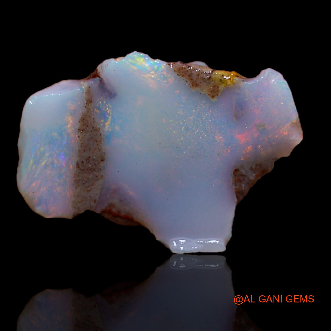 4.80 Cts Natural Australian Fire Opal Loose Gemstone Fancy Rough 16x11x6 mm RA-96