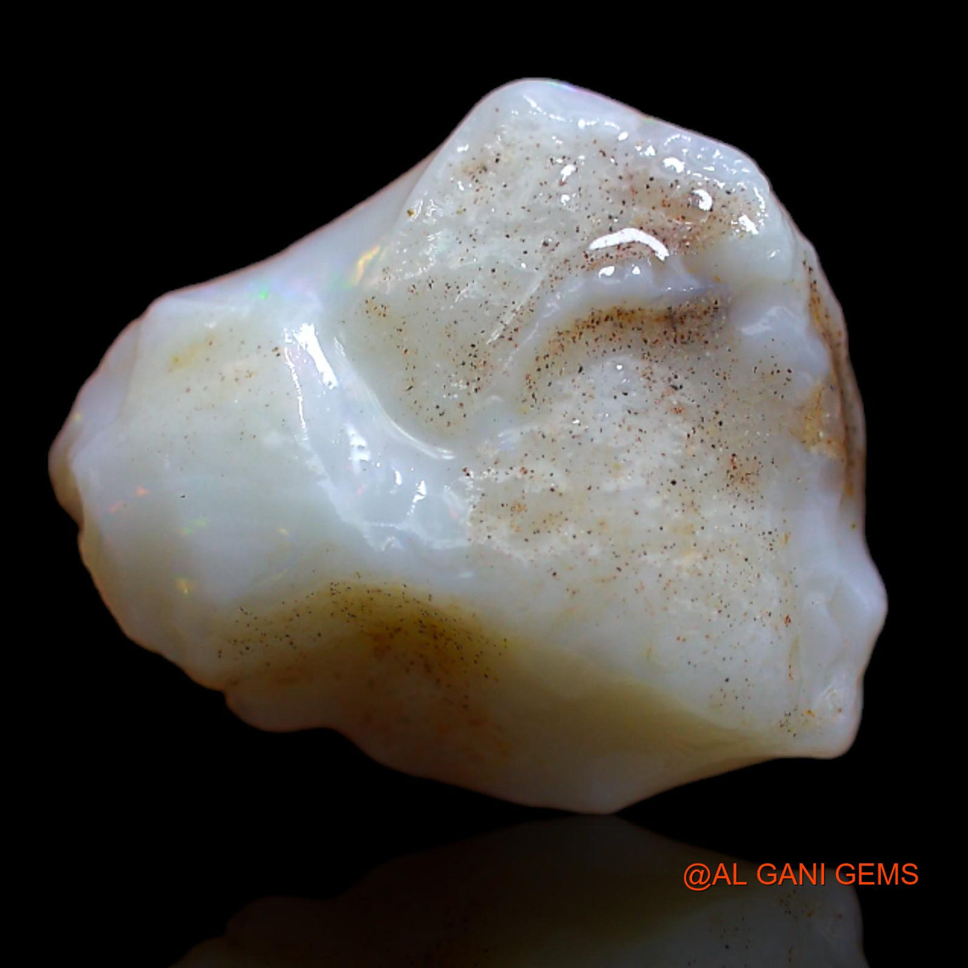 7.40 Cts Natural Australian Fire Opal Loose Gemstone Fancy Rough 15x15x7 mm RA-972