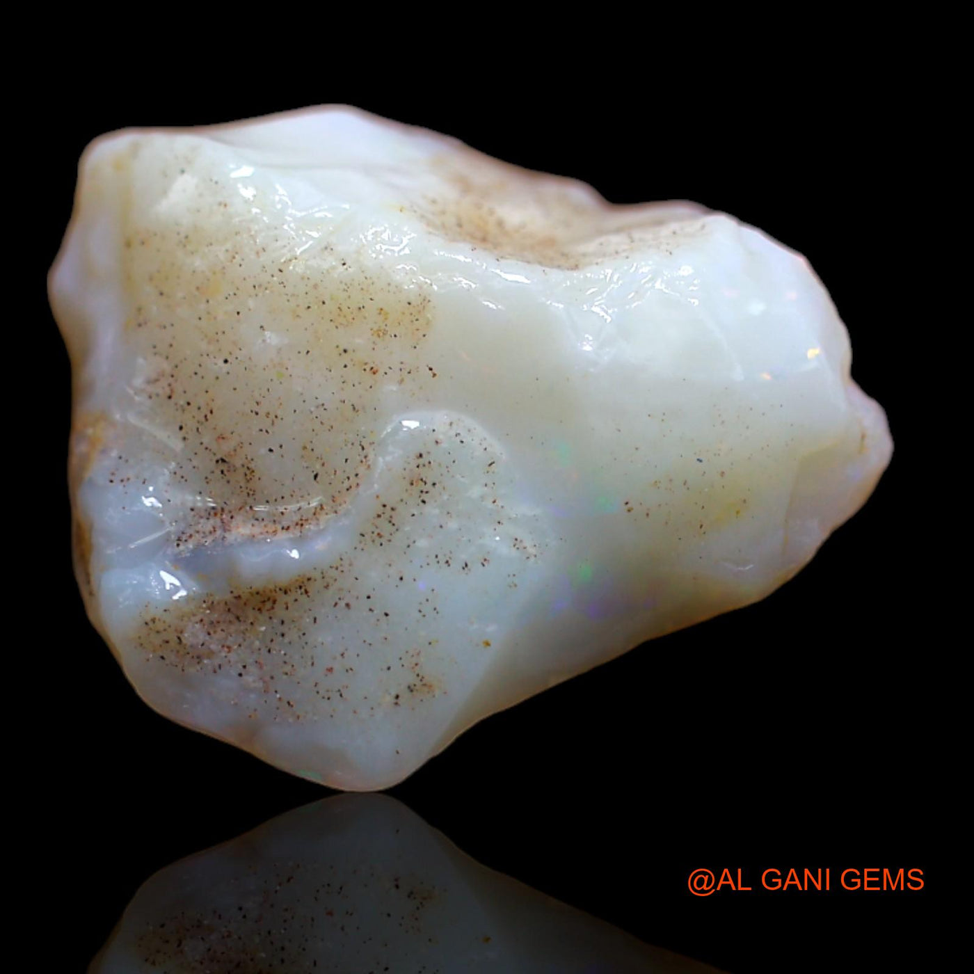 7.40 Cts Natural Australian Fire Opal Loose Gemstone Fancy Rough 15x15x7 mm RA-972