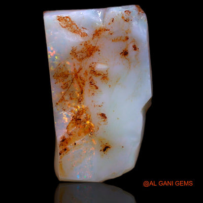 5.75 Cts Natural Australian Fire Opal Loose Gemstone Fancy Rough 17x10x4 mm RA-975