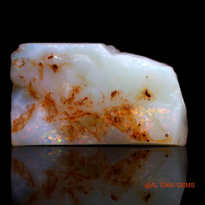 5.75 Cts Natural Australian Fire Opal Loose Gemstone Fancy Rough 17x10x4 mm RA-975