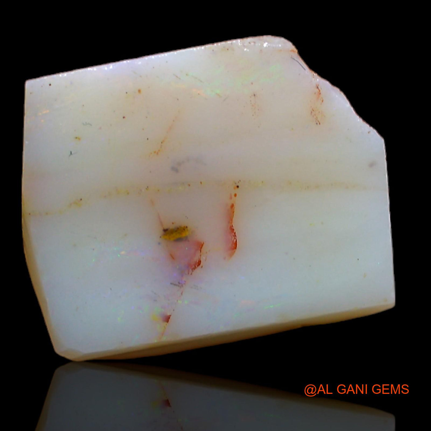 10.85 Cts Natural Australian Fire Opal Fancy Rough Loose Gemstone For Jewelry 15x12x7 mm RA-976