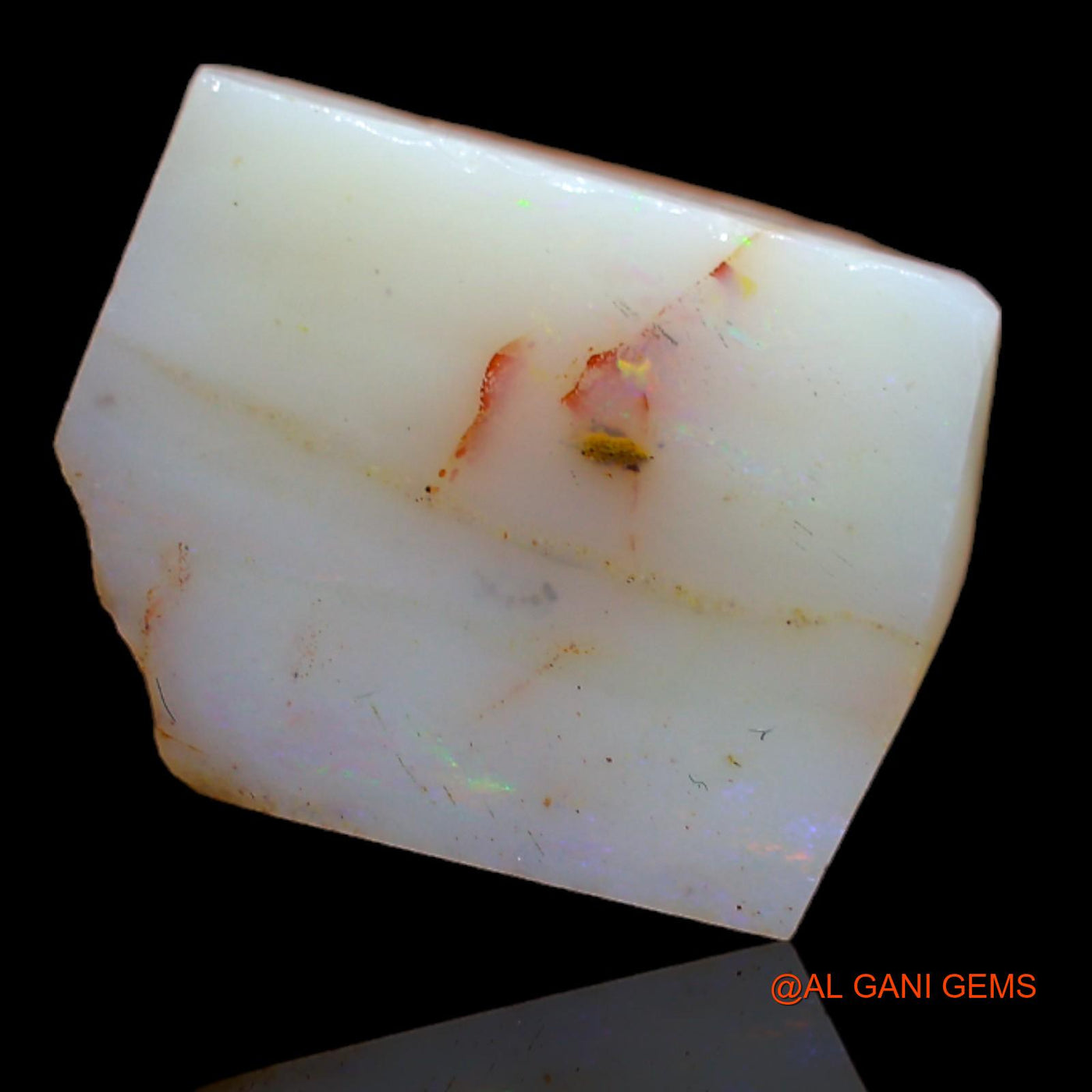 10.85 Cts Natural Australian Fire Opal Fancy Rough Loose Gemstone For Jewelry 15x12x7 mm RA-976