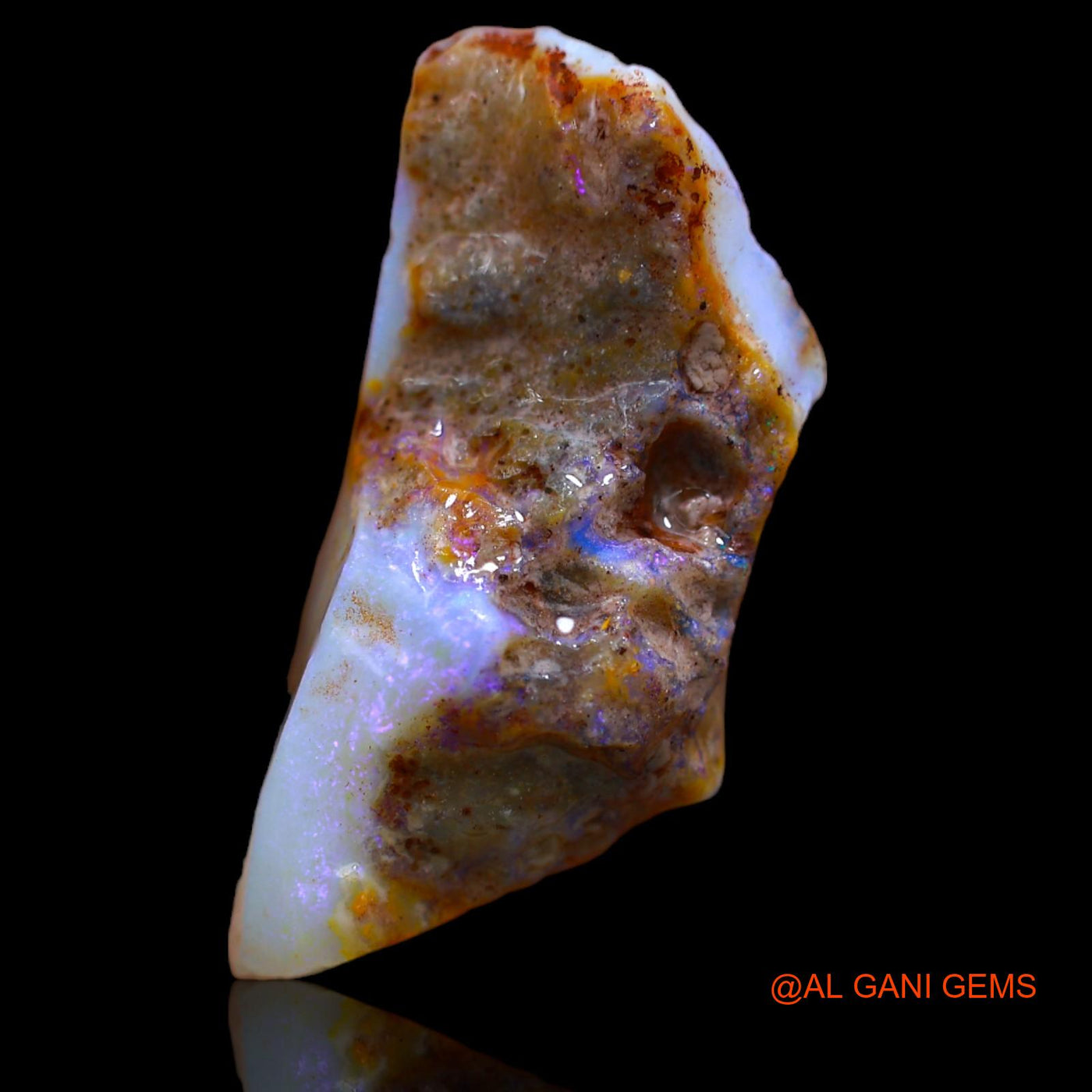 10.60 Cts Natural Australian Fire Opal Loose Gemstone Fancy Rough 25x11x7 mm RA-989