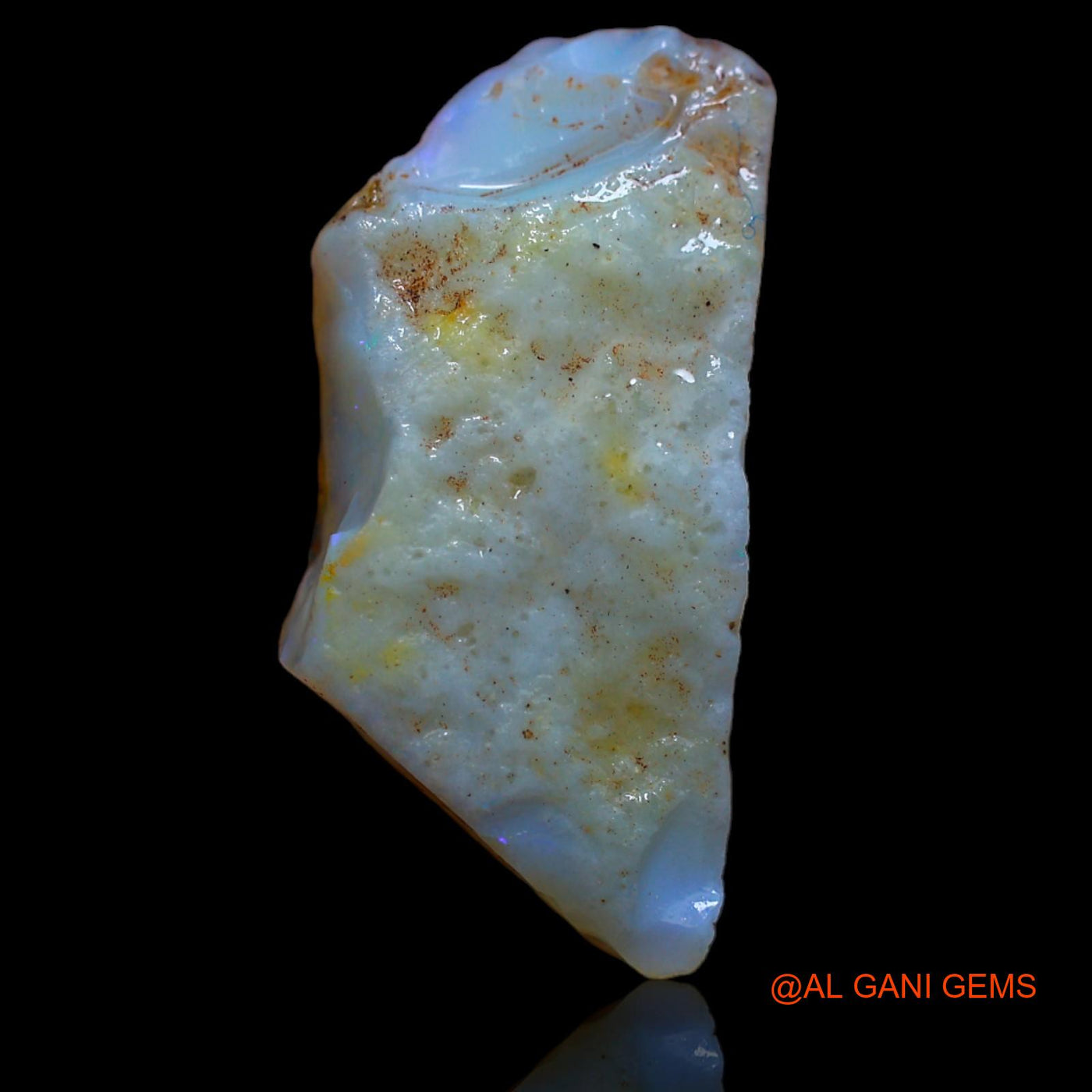 10.60 Cts Natural Australian Fire Opal Loose Gemstone Fancy Rough 25x11x7 mm RA-989