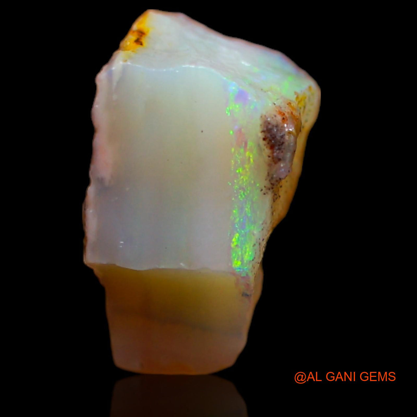 2.90 Cts Natural Australian Fire Opal Loose Gemstone Fancy Rough 12x6x7 mm RA-991