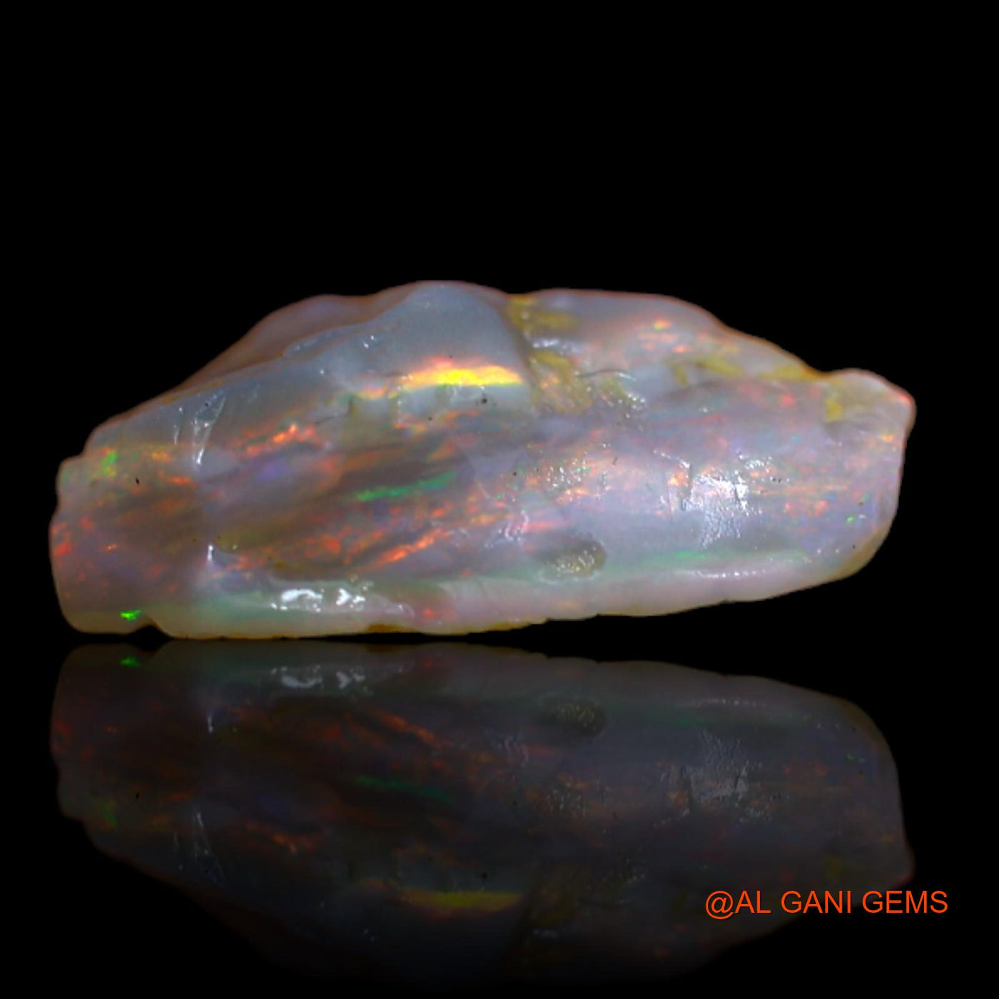2.90 Cts Natural Australian Fire Opal Loose Gemstone Fancy Rough 13x9x5 mm RA-995