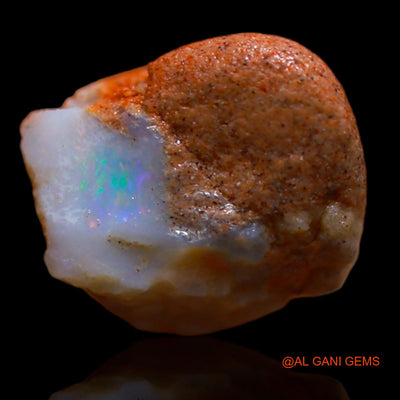 Natural Fire Opal Gemstone 4.75 Cts Loose Fancy Rough From Australia 11x10x9 mm RA-997