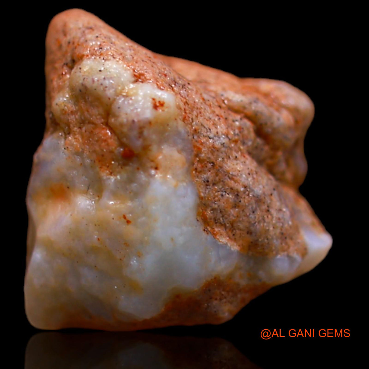 Natural Fire Opal Gemstone 4.75 Cts Loose Fancy Rough From Australia 11x10x9 mm RA-997