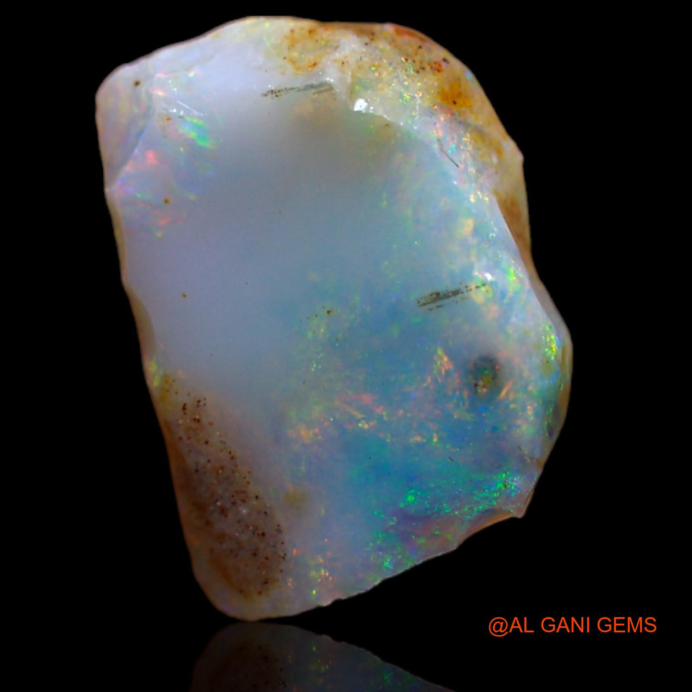 2.45 Cts Unheated Australian Fire Opal Loose Gemstone Fancy Rough Natural 12x8x4 mm RA-998