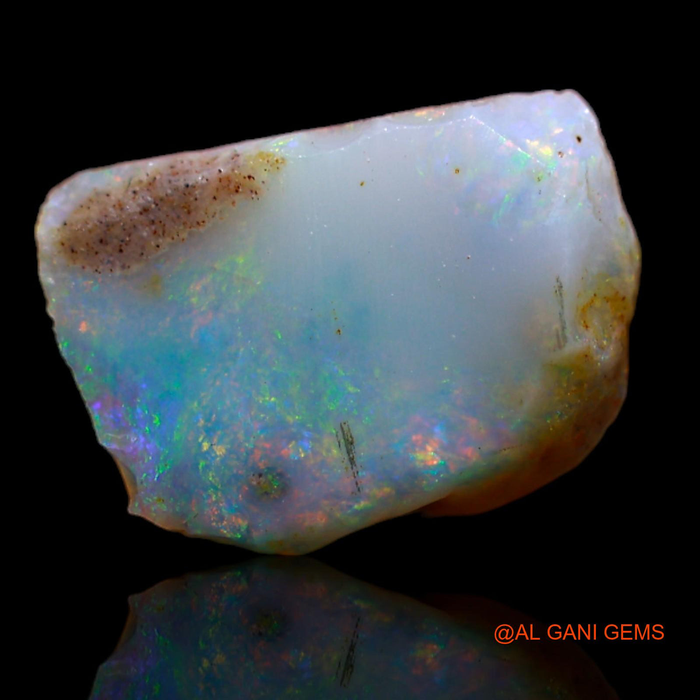 2.45 Cts Unheated Australian Fire Opal Loose Gemstone Fancy Rough Natural 12x8x4 mm RA-998