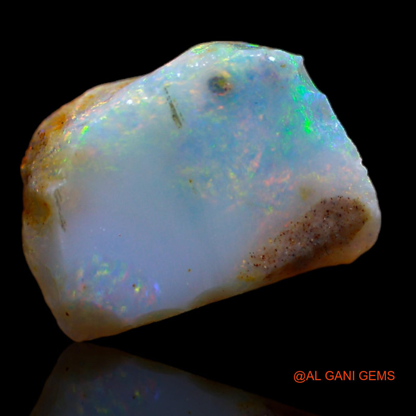 2.45 Cts Unheated Australian Fire Opal Loose Gemstone Fancy Rough Natural 12x8x4 mm RA-998