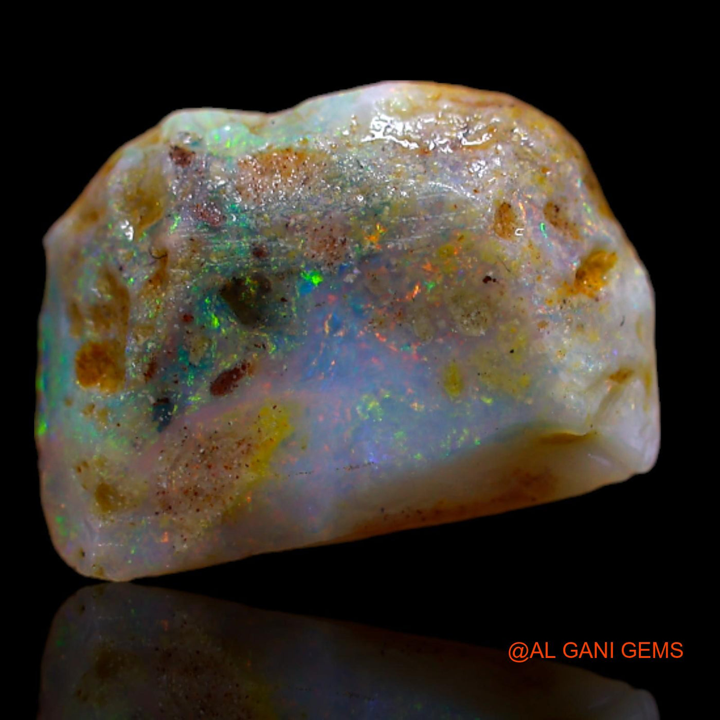 2.45 Cts Unheated Australian Fire Opal Loose Gemstone Fancy Rough Natural 12x8x4 mm RA-998