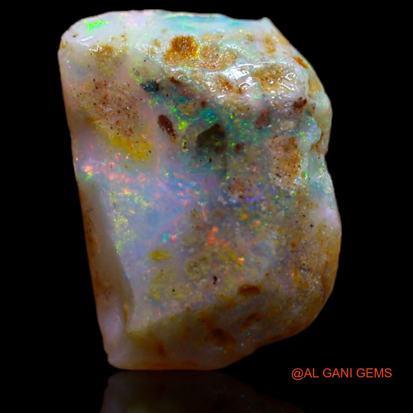 2.45 Cts Unheated Australian Fire Opal Loose Gemstone Fancy Rough Natural 12x8x4 mm RA-998