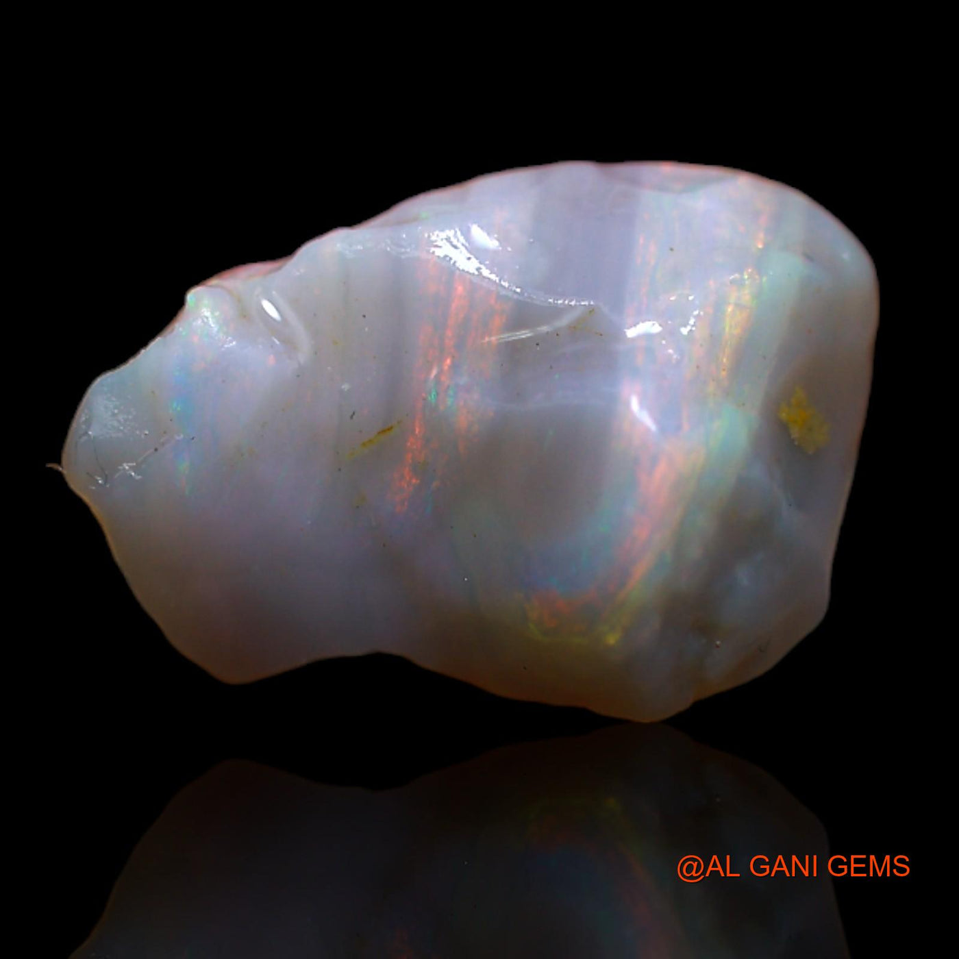 3.85 Cts Natural Australian Fire Opal Fancy Rough Loose Gemstone For Jewelry 13x8x7 mm RA-999