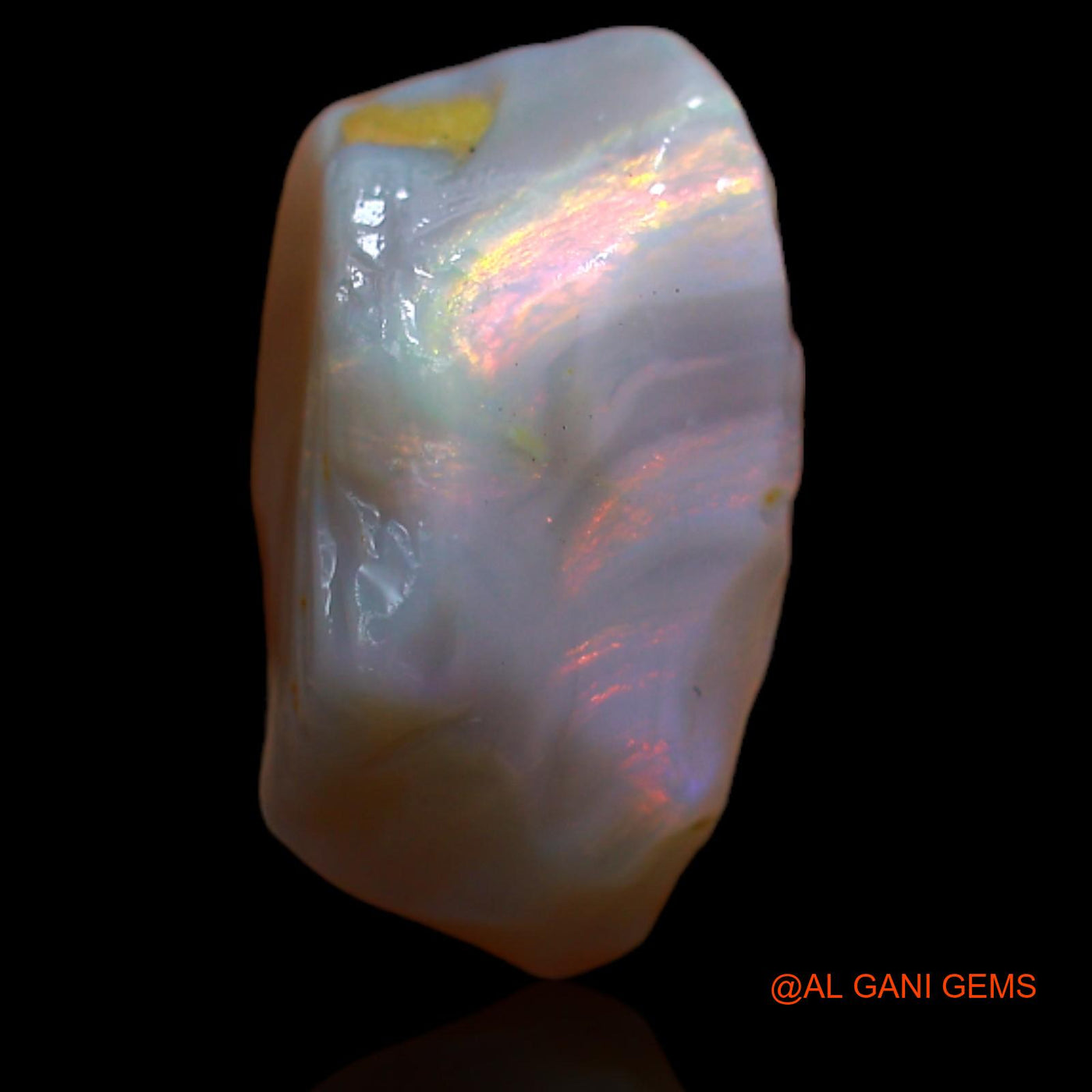 3.85 Cts Natural Australian Fire Opal Fancy Rough Loose Gemstone For Jewelry 13x8x7 mm RA-999