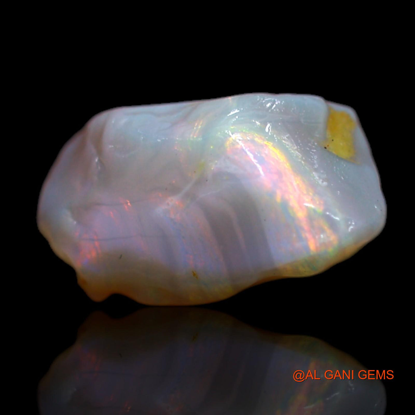 3.85 Cts Natural Australian Fire Opal Fancy Rough Loose Gemstone For Jewelry 13x8x7 mm RA-999