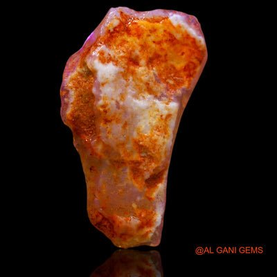 Natural Fire Opal Gemstone 11.10 Cts Loose Fancy Rough From Australia 29x16x4 mm RB-100