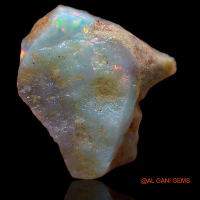 Natural Untreated Fire Opal Loose Gemstone Fancy Rough From Australia 5.60 Cts 15x12x7 mm RB-107