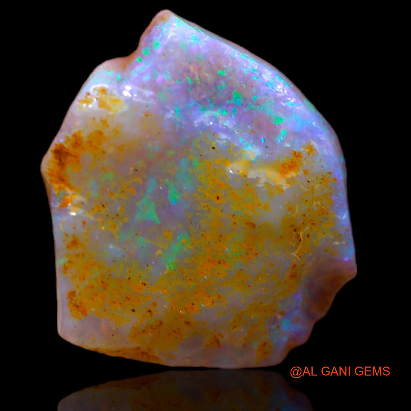 4.10 Cts Natural Australian Fire Opal Loose Gemstone Fancy Rough 13x13x4 mm RB-110