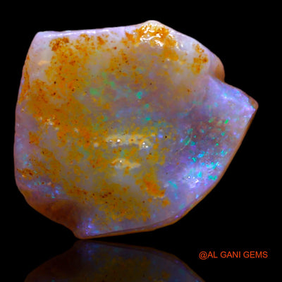 4.10 Cts Natural Australian Fire Opal Loose Gemstone Fancy Rough 13x13x4 mm RB-110