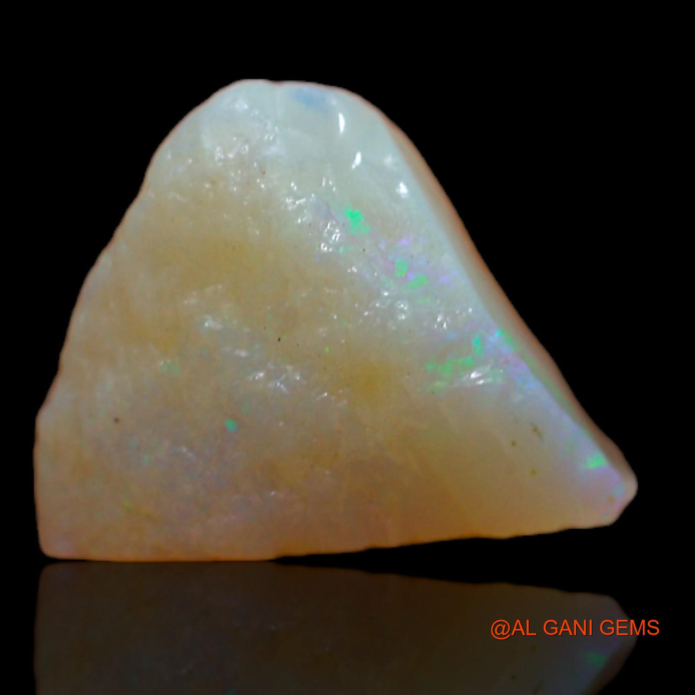 Natural Fire Opal Gemstone 3.90 Cts Loose Fancy Rough From Australia 12x9x6 mm RB-111