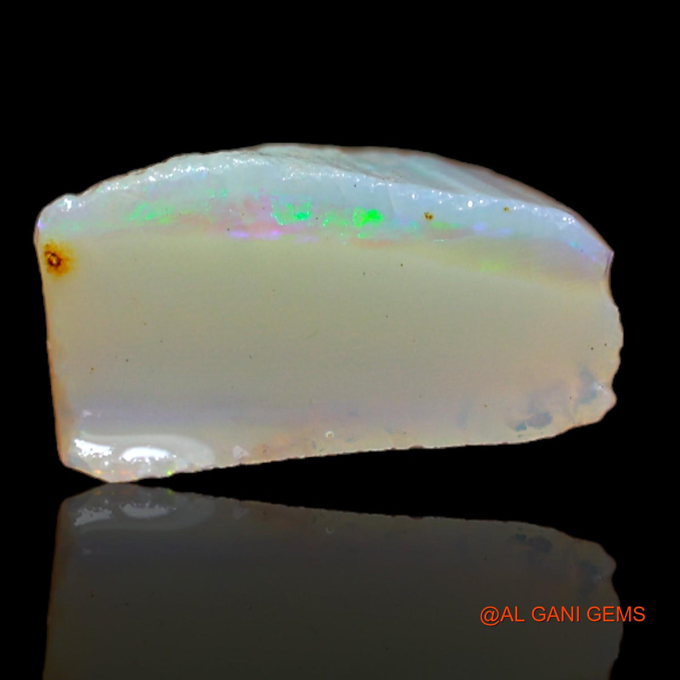 Natural Fire Opal Gemstone 3.90 Cts Loose Fancy Rough From Australia 12x9x6 mm RB-111