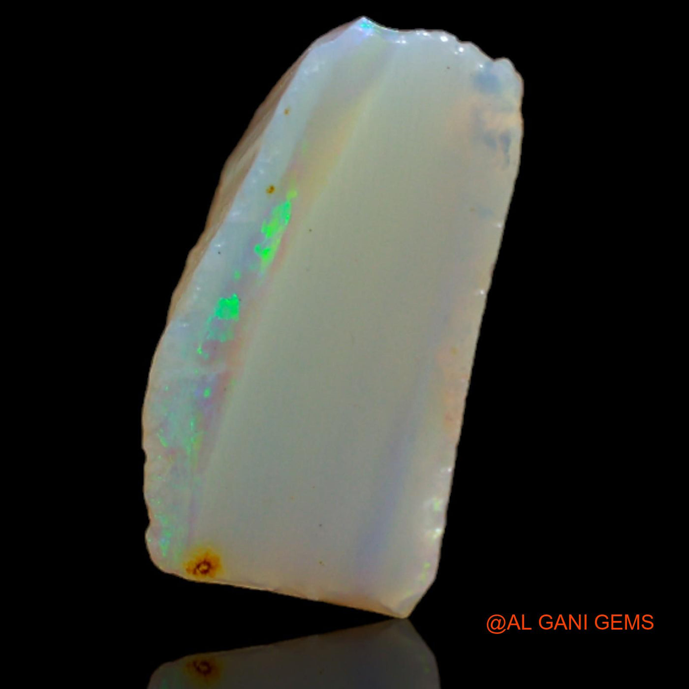 Natural Fire Opal Gemstone 3.90 Cts Loose Fancy Rough From Australia 12x9x6 mm RB-111
