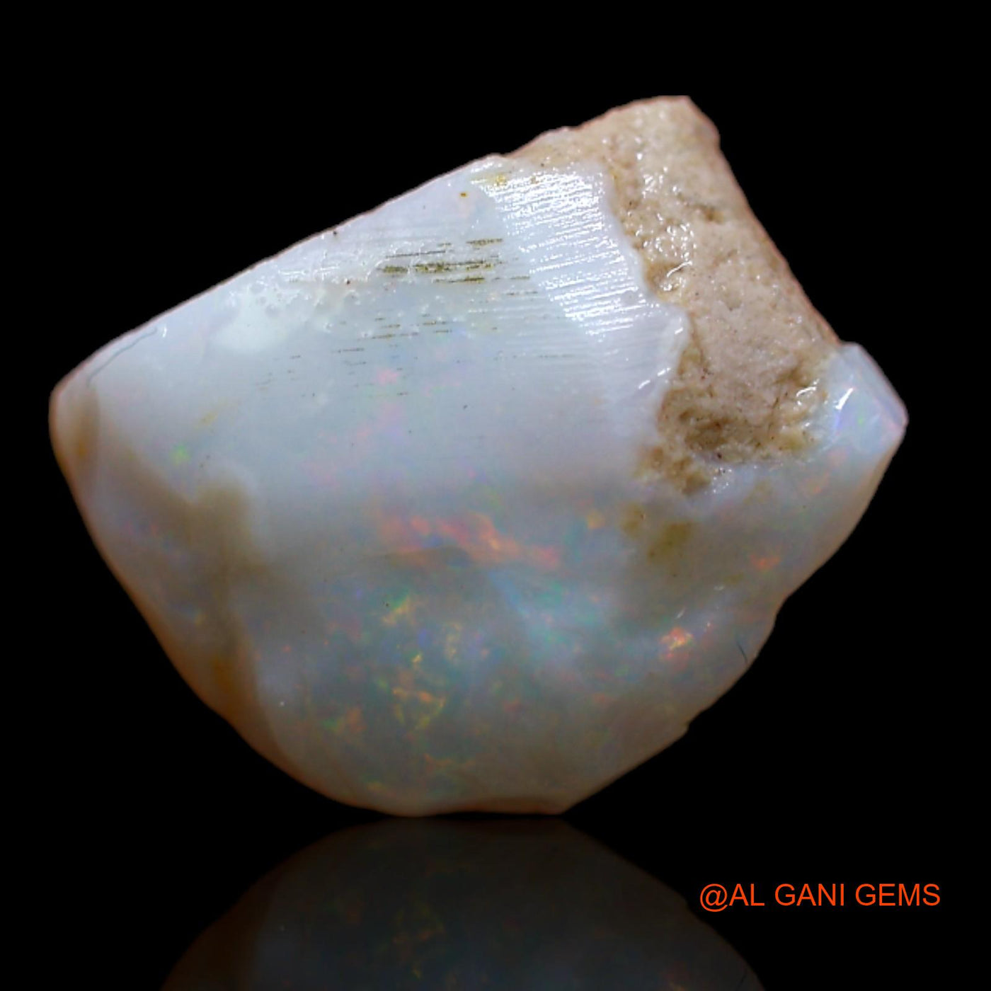 Natural Fire Opal Gemstone 5.20 Cts Loose Fancy Rough From Australia 13x10x6 mm RB-123