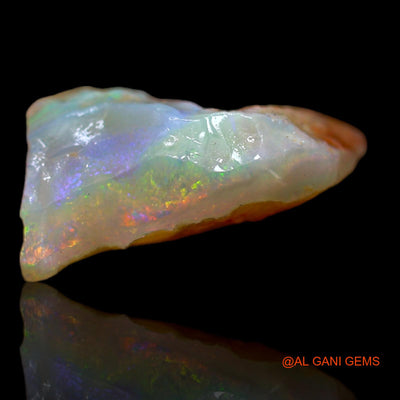 6.00 Cts Natural Australian Fire Opal Loose Gemstone Fancy Rough 13x13x7 mm RB-127