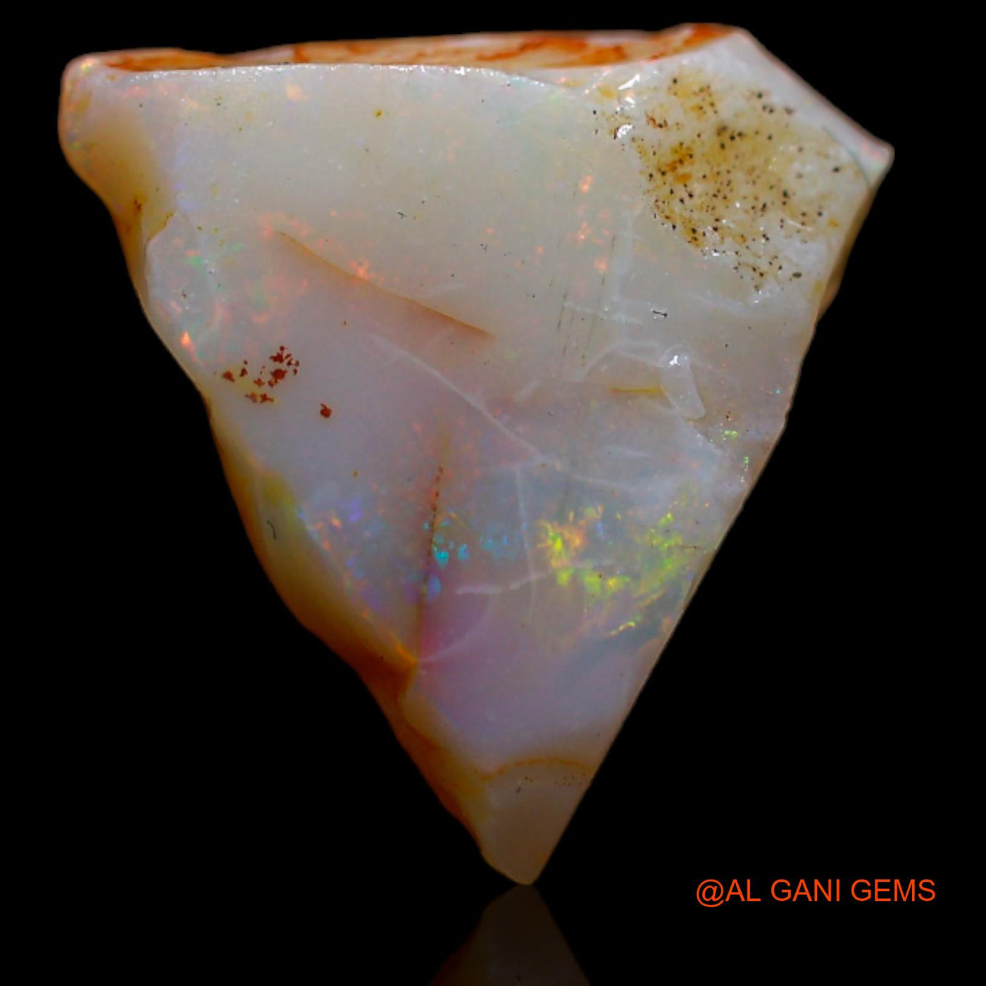 4.40 Cts Natural Australian Fire Opal Loose Gemstone Fancy Rough 14x13x5 mm RB-128
